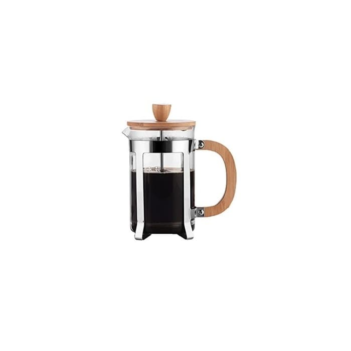 Cafeteira Prensa Francesa 800ml Tampa Madeira