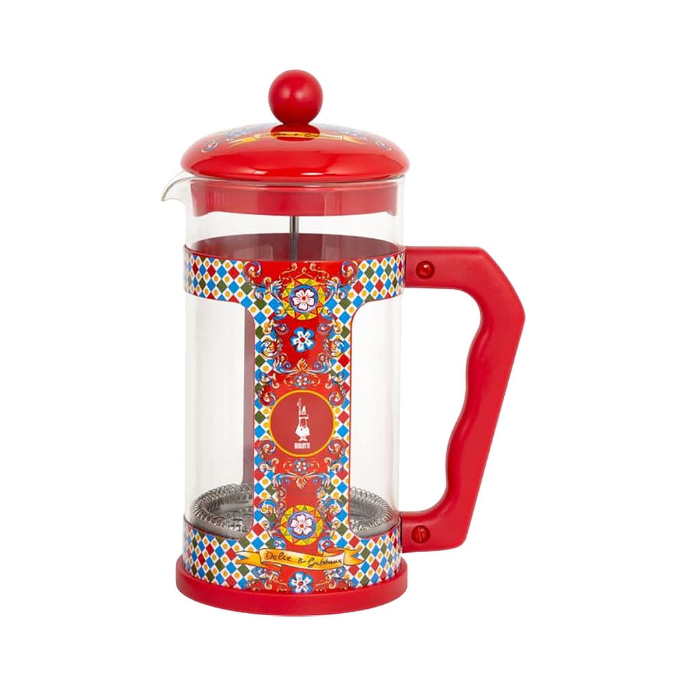 Cafeteira Prensa Francesa Bialetti Dolce & Gabbana Preziosa 5335 3 Tazas 350ml Vermelha