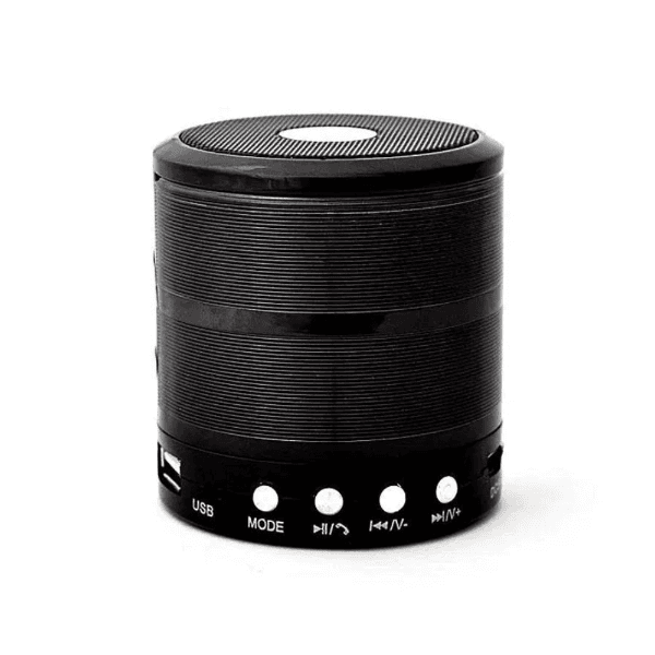 Caixa de Som Portátil Bluetooth Ws-887 Mini Preta
