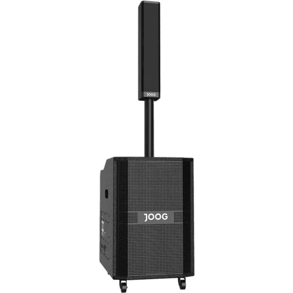 Caixa de Som Portátil Joog Jk30 380W Rms USB Tf Bluetooth Karaokê 2 Microfones Preto