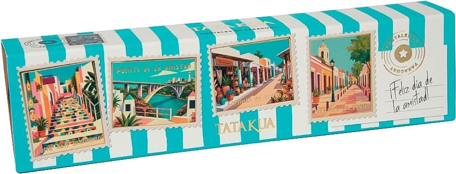 Caixa Kraft Alfajor Tatakua Regular Postais do Paraguai Amizade 2026 - 145G (4 Unidades)