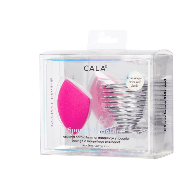 Esponja Cala Sponge & Holder Hot Pink Slant 76284