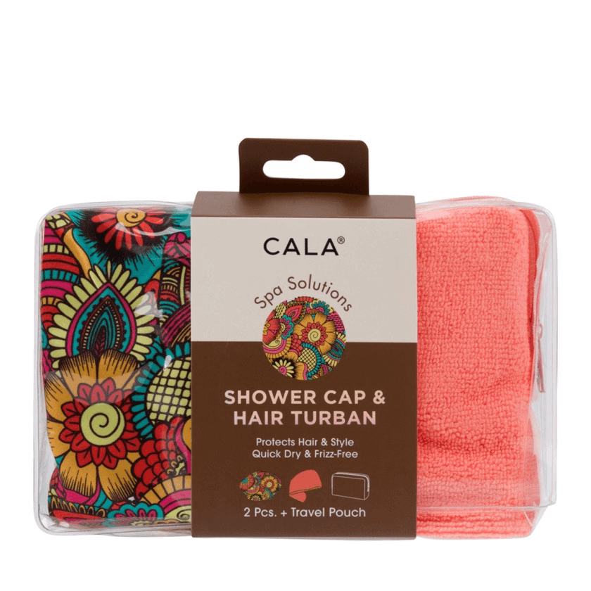 Gorro de Ducha e Turbante Cala 69260 Flower Power