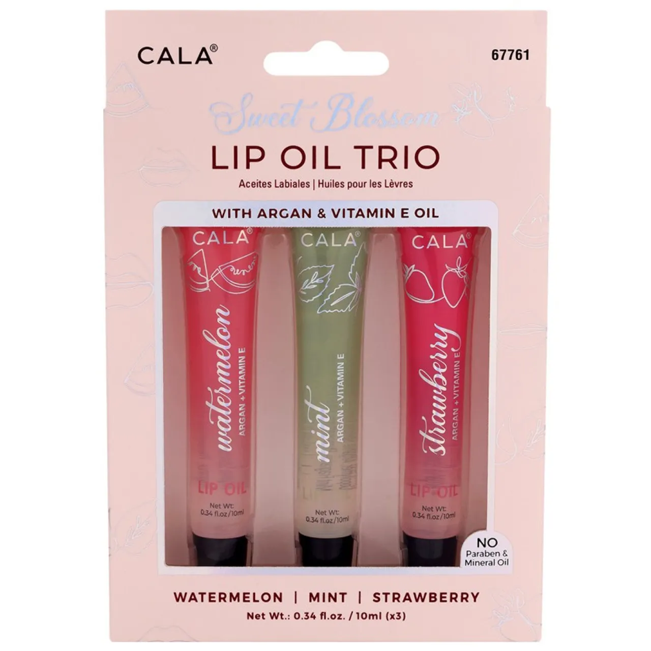 Bálsamo Labial Cala Trio Mint/Watermelon/Strawberry