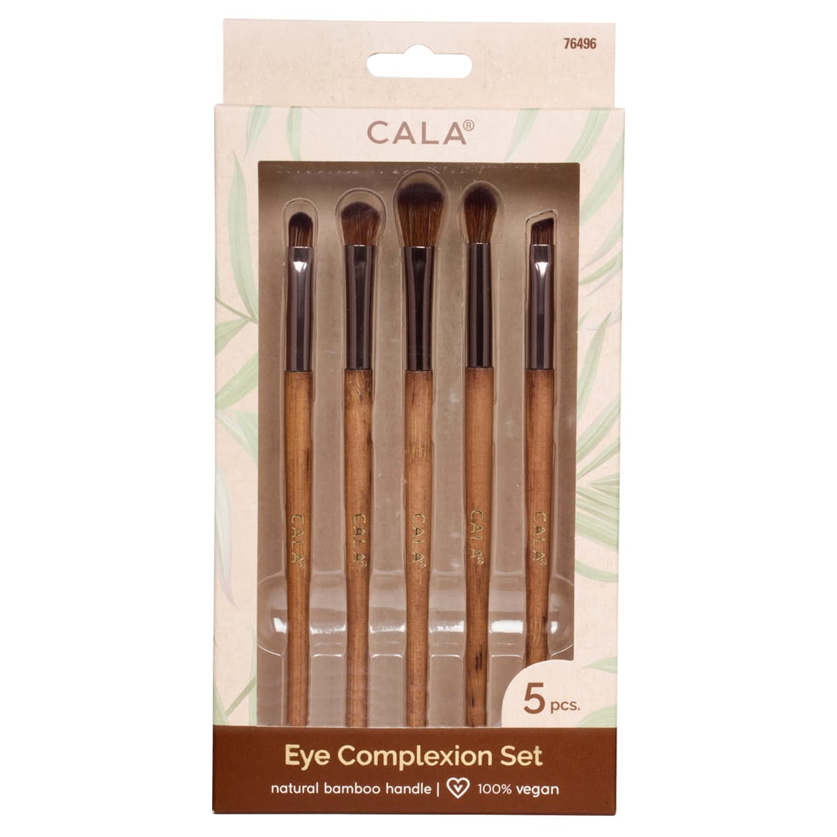 Kit de Pincéis Cala Dark Bamboo Eye 5 Peças