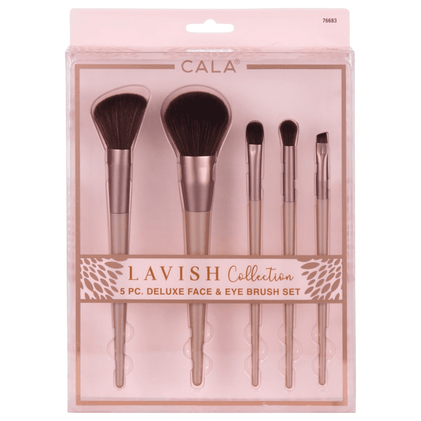 Kit de Pincéis Cala Face & Eye Deluxe Lavish 5PCS
