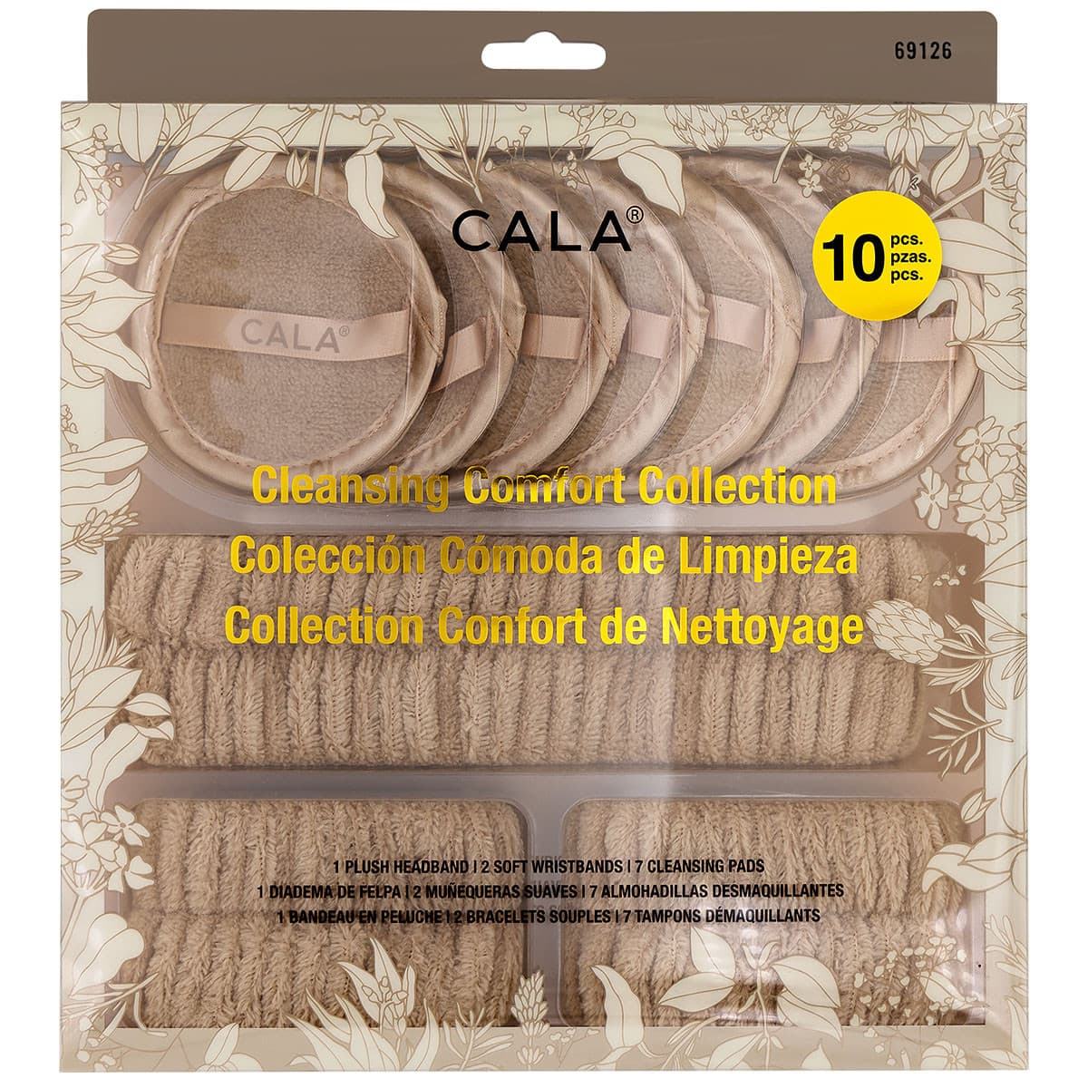 Kit de Limpeza Facial Cala Comfort Warm Vanilla 10 Peças