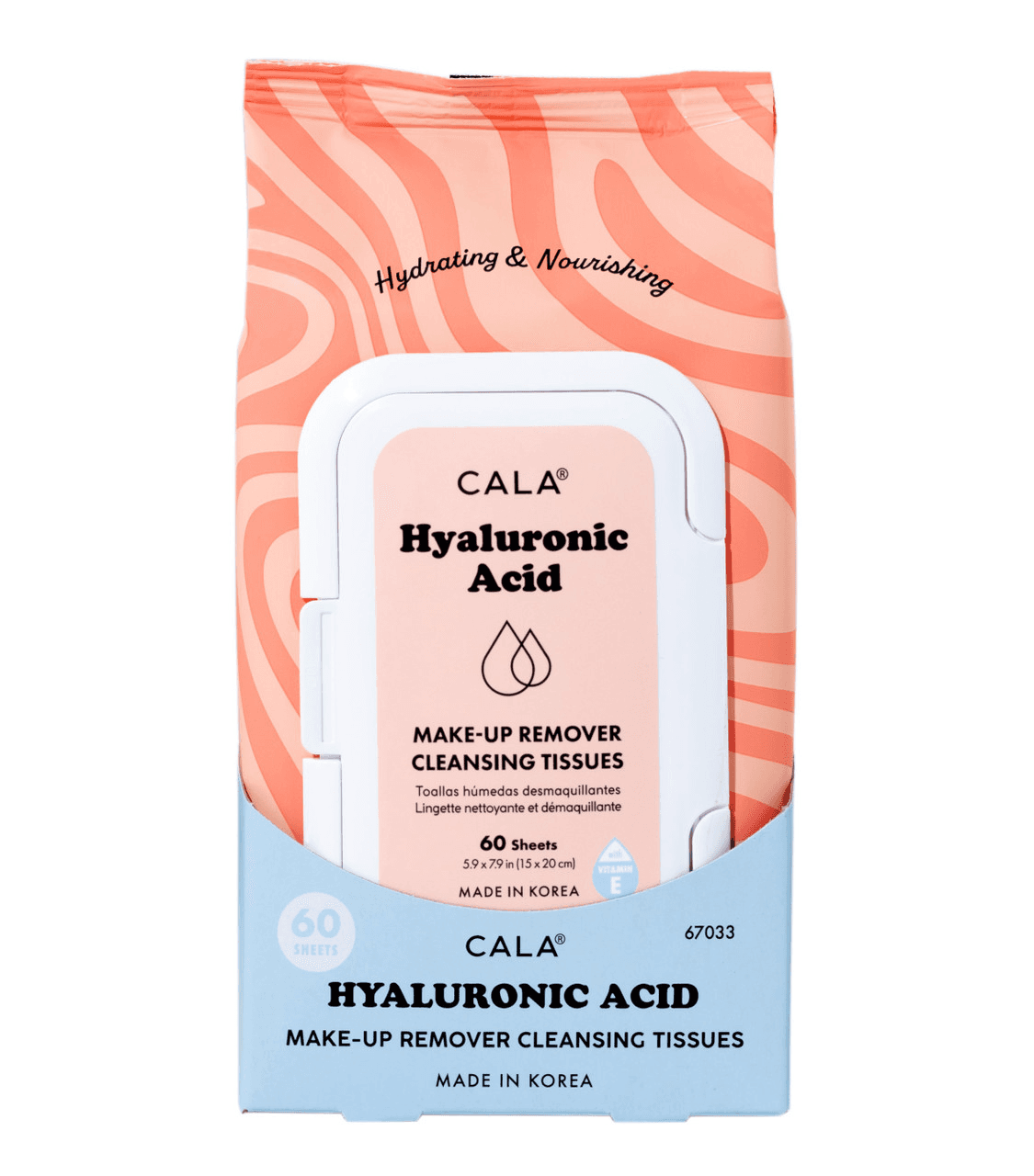 Cala Toallitas Desmaquillante Hyaluronic Acid 60 Sheets 67033