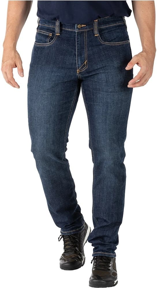 Calça Jean 5.11 Tactical Defender-Flex Slim 74465-648 Stone Wash Indigo - Masculina