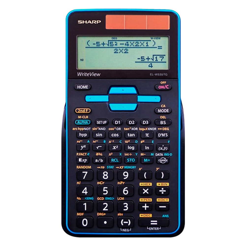 Calculadora Científica Sharp El-W535TGB-Bl Preta