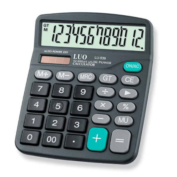 Calculadora Compacta Luo Lu-639 Preta