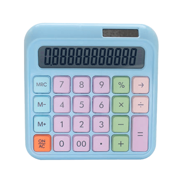 Calculadora Luo Lu-646 Compacta Azul Claro