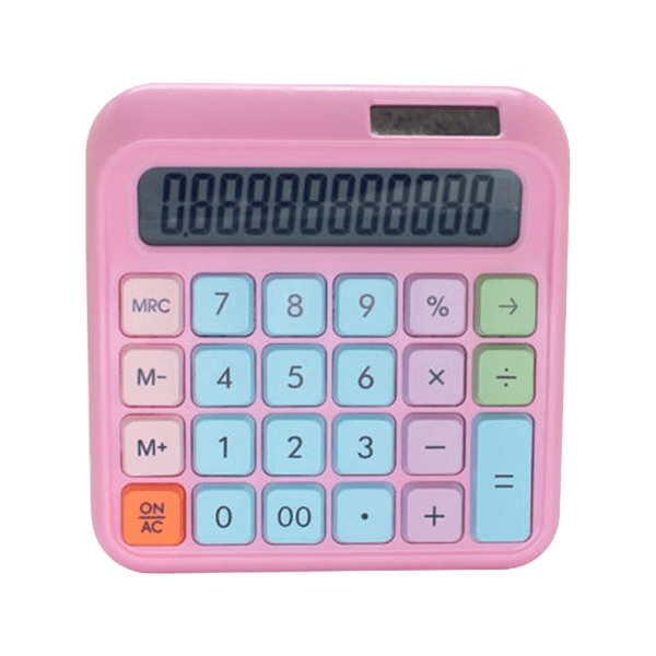 Calculadora Compacta Luo Lu-646 Rosa