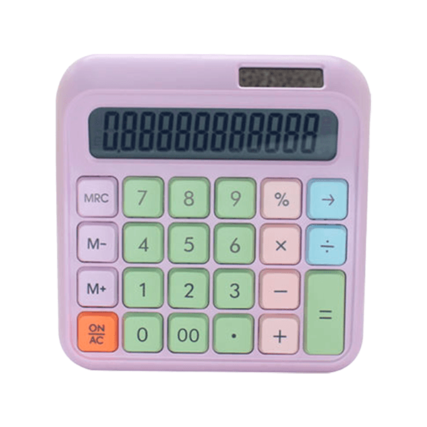 Calculadora Compacta Luo Lu-646 Roxa