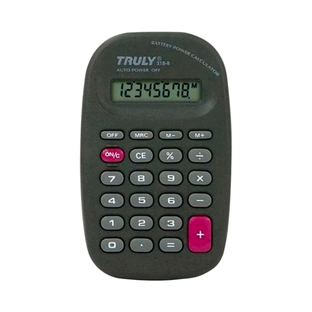 Calculadora Truly 318-8 Cinza