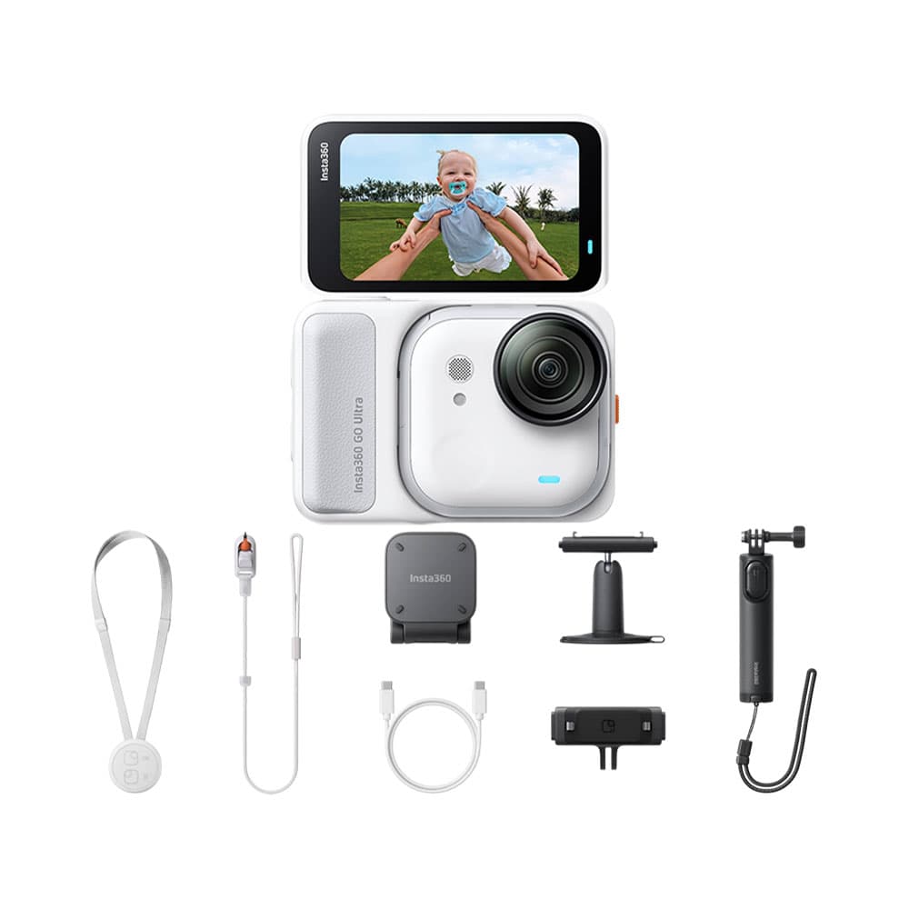 Câmera de Ação Insta360 Go Ultra Creator Bundle Branco Ártico