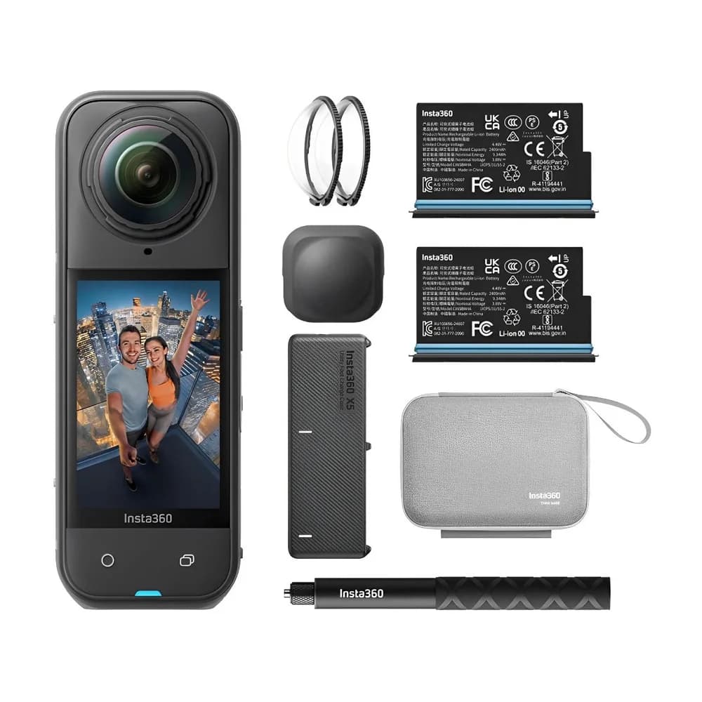Câmera de Ação Insta360 X5 Essentials Bundle 8K
