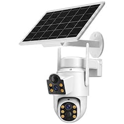 Câmera de Segurança Satellite A-CAM8013DS Painel Solar / Wi-Fi / 6MP - Branco