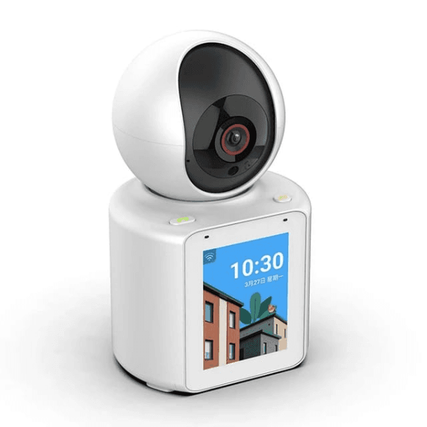 Câmera de Segurança Smart Wifi Fkl-C30 Video Calling / 2.8Mm / 360º / Microfone / Detecção Humana / Visão Noturna / HD / Chamada de Vídeo / Tela 2.8" / App Im Cam - Branco
