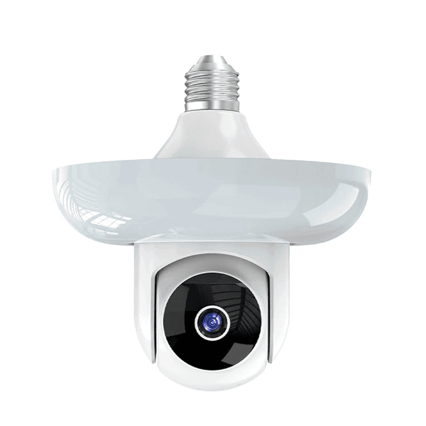 Câmera de Segurança Smart Wifi Floodlight Geral N20-3MP / 4MP / e27 / Microfone / Alarme / Detecção Humana / Visão Noturna / App Smart Life - Branco