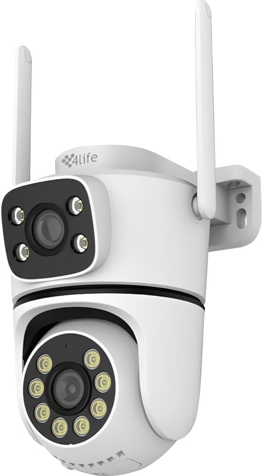 Câmera Ip 4Life Fld25x Wifi 360° Dualvue 2ND Gen Branco
