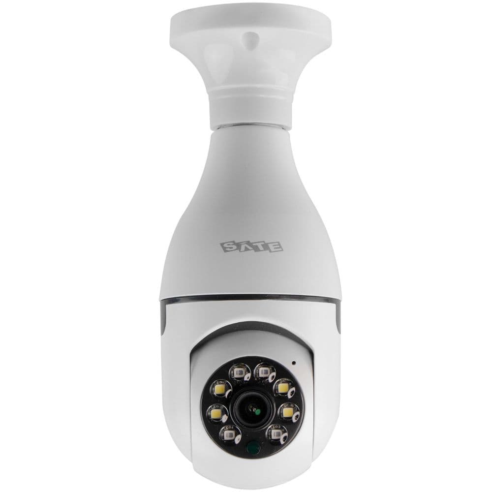 Câmera Ip Satellite A-Cam003 2MP 360° Wi-Fi 2V - Branco