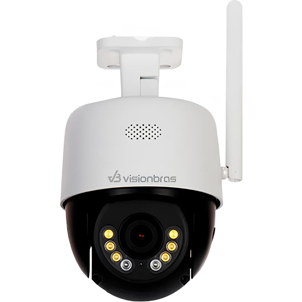Câmera Ip Visionbras Vb-Wd30-Fca Full Color 3MP 360° Wi-Fi - Branco