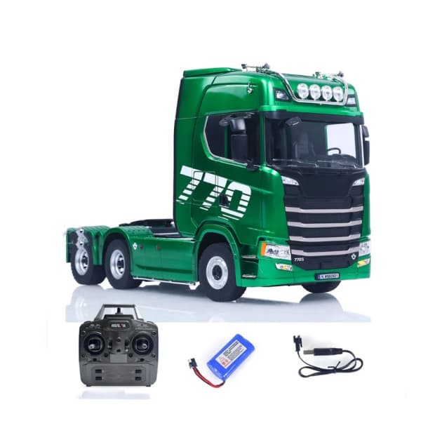 Caminhão Huina 1/18 Scania 770 S V8 Truck 19CH Verde 1501