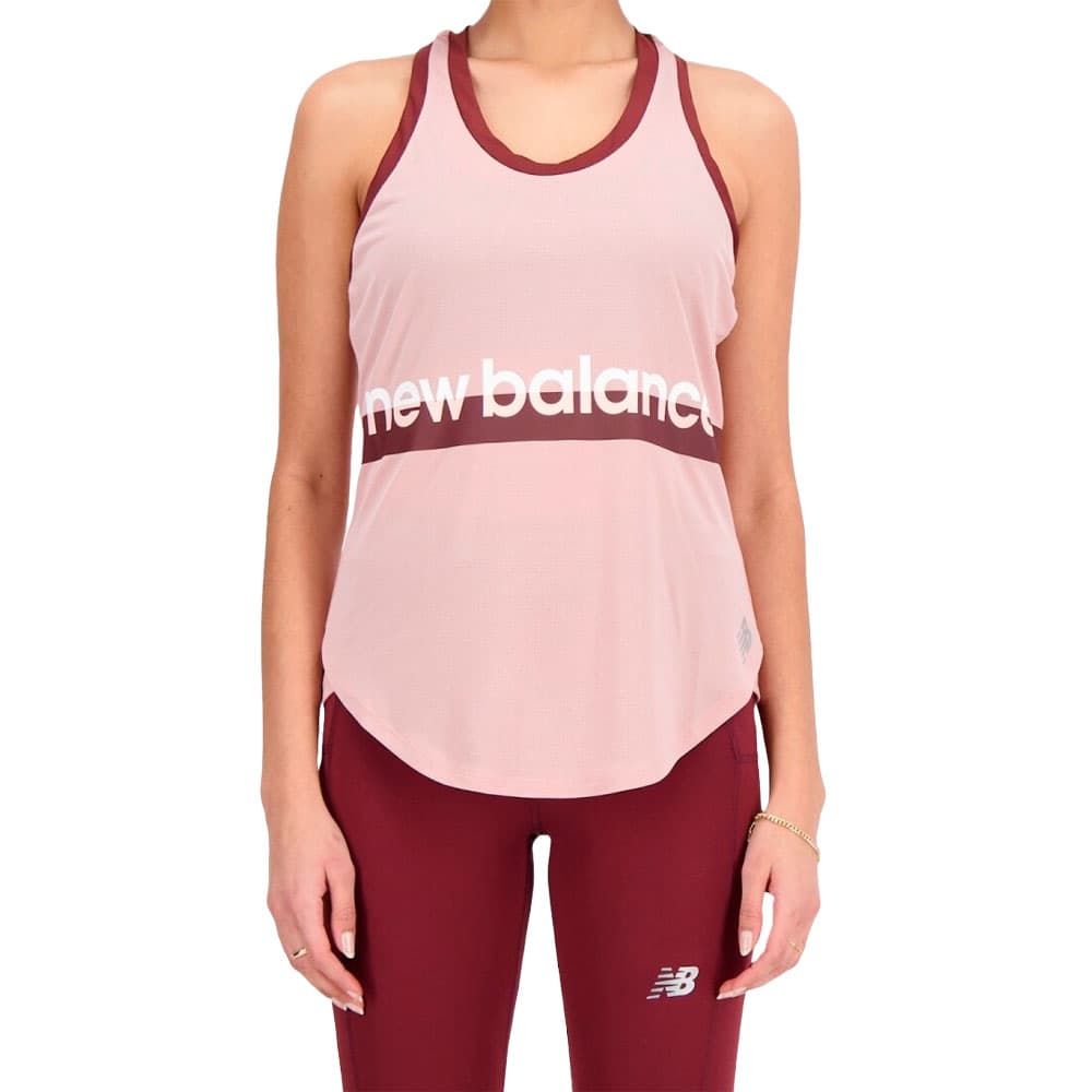 Camiseta Regata New Balance Feminino Accelerate S Rosa