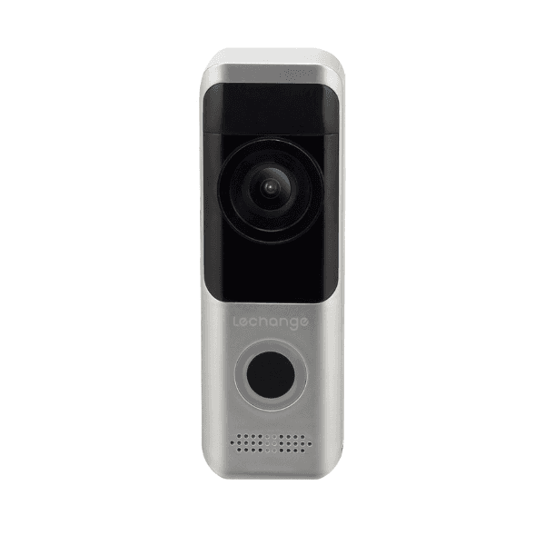 Campainha Inteligente Geral Lechange Doorbell Db10 1080P FHD Recarregável 2 Vias À Prova D'Água MicroSD 64GB Wi-Fi Imou App - Preto/Cinza