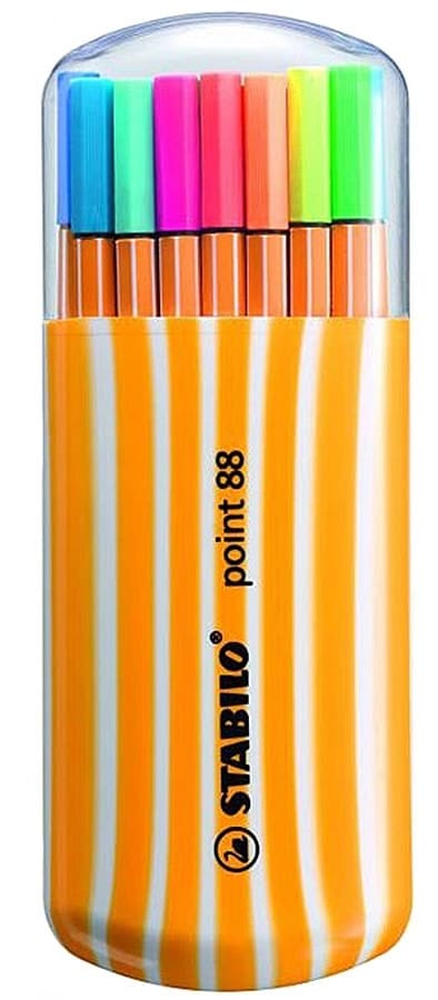 Caneta Stabilo Point 88 15+5 Neon 0.4Mm 8820-0221 (20 Cores)