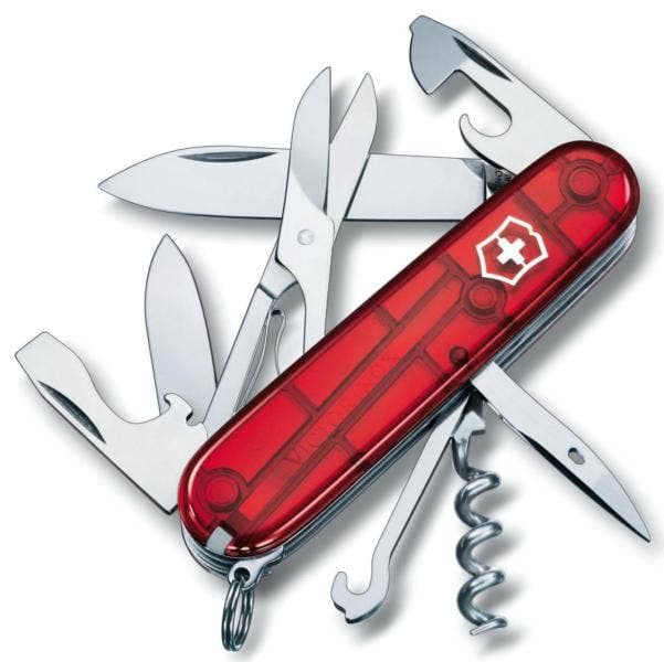 Canivete Victorinox Climber Red Trans 1.3703.T com 14 Funções Vermelho