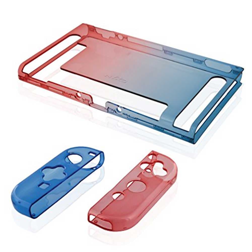 Capa Acrílica 3 Em 1 para Nintendo Switch - Azul Vermelho