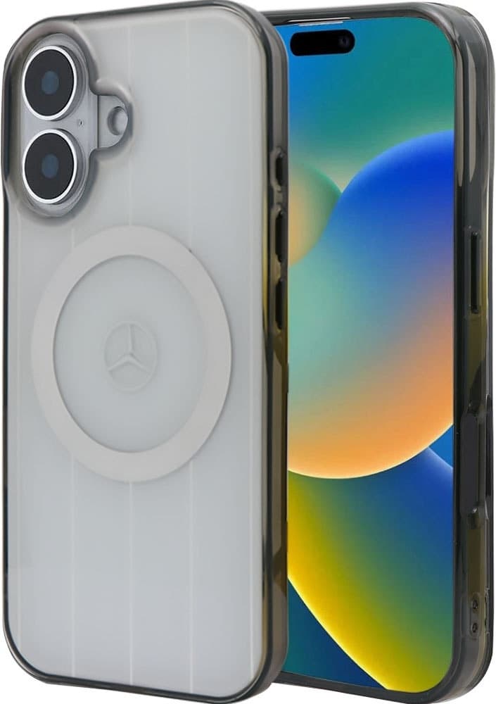 Capa Mercedes-Benz para iPhone 16 MEHMP16S23HRSW - Cinza