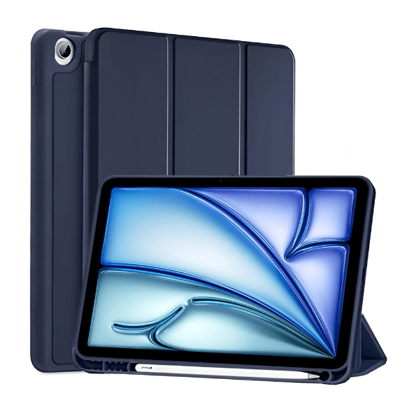 Capa para Tablet Ipad 10.2 19/20/21 4Life com Compartimento para Pencil - Azul Marinho