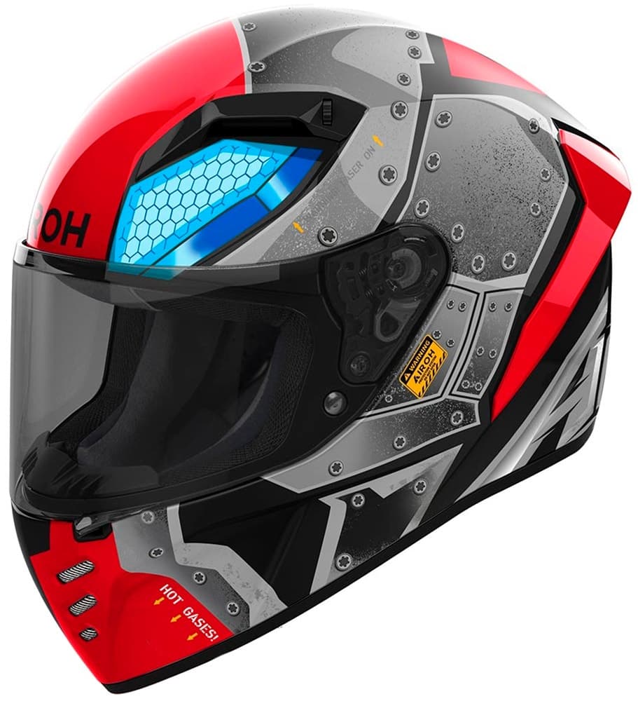 Capacete para Moto Airoh Connor Bot Gloss Tamanho S (55-56) Vermelho