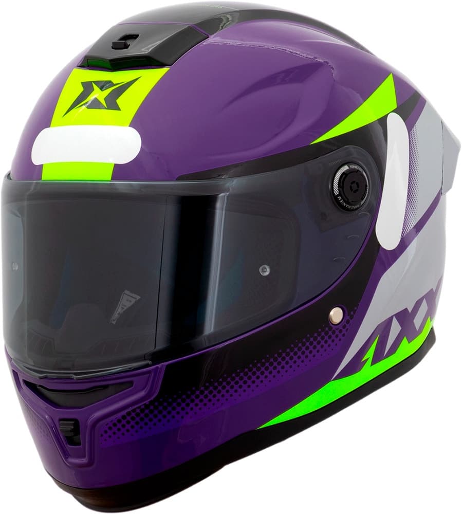 Capacete para Moto Axxis Hummer S Brick C18 - Tamanho Xl (61-62) Roxo Brilhante