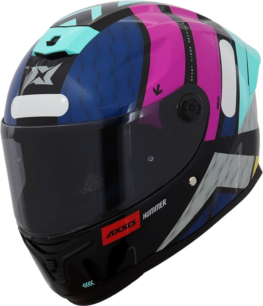 Capacete para Moto Axxis Hummer S Flex e8 - Tamanho L (59-60) - Gloss Flour Rosa