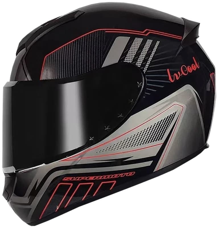 Capacete Lv Cool Helmet C1 Tamanho M (57-58) Preto/Dourado Vermelho