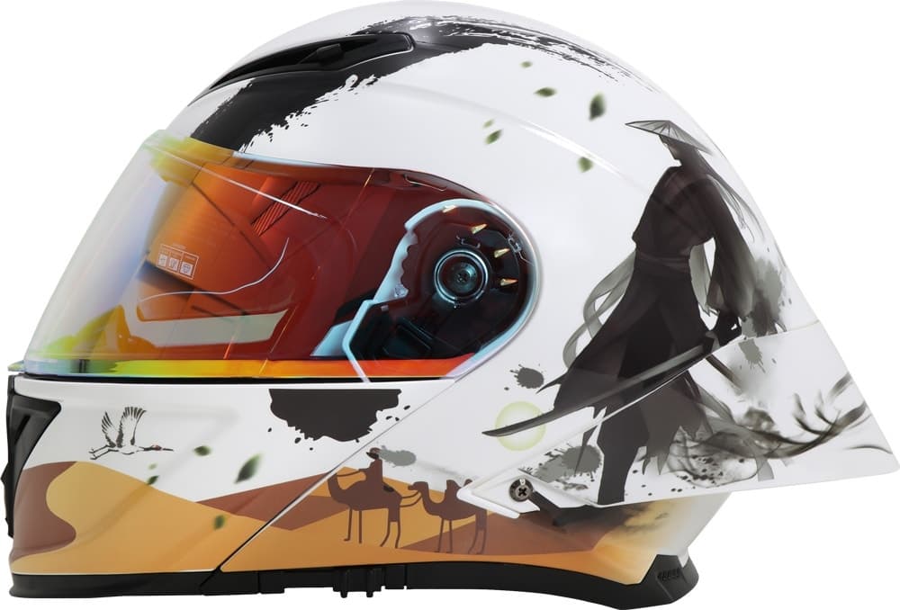 Capacete para Moto Lv Cool Helmet P8-PLUS/P10 Tamanho Xxl (63-64) Jiang Hu / Revo Vermelho