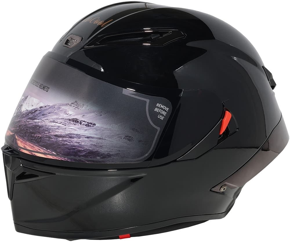 Capacete para Moto Lv Cool Helmets P7 Tamanho L (59-60) Preto Brilhante