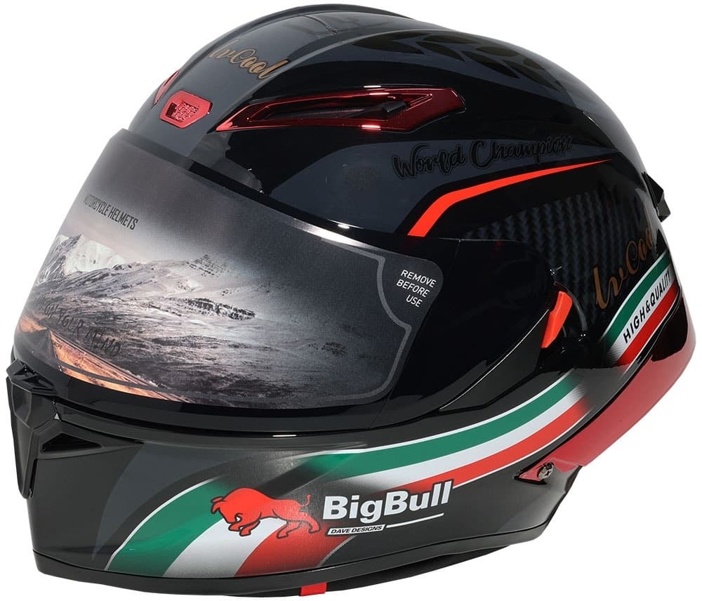 Capacete para Moto Lv Cool Helmet P7 Tamanho M (57-58) Golden Ribbon