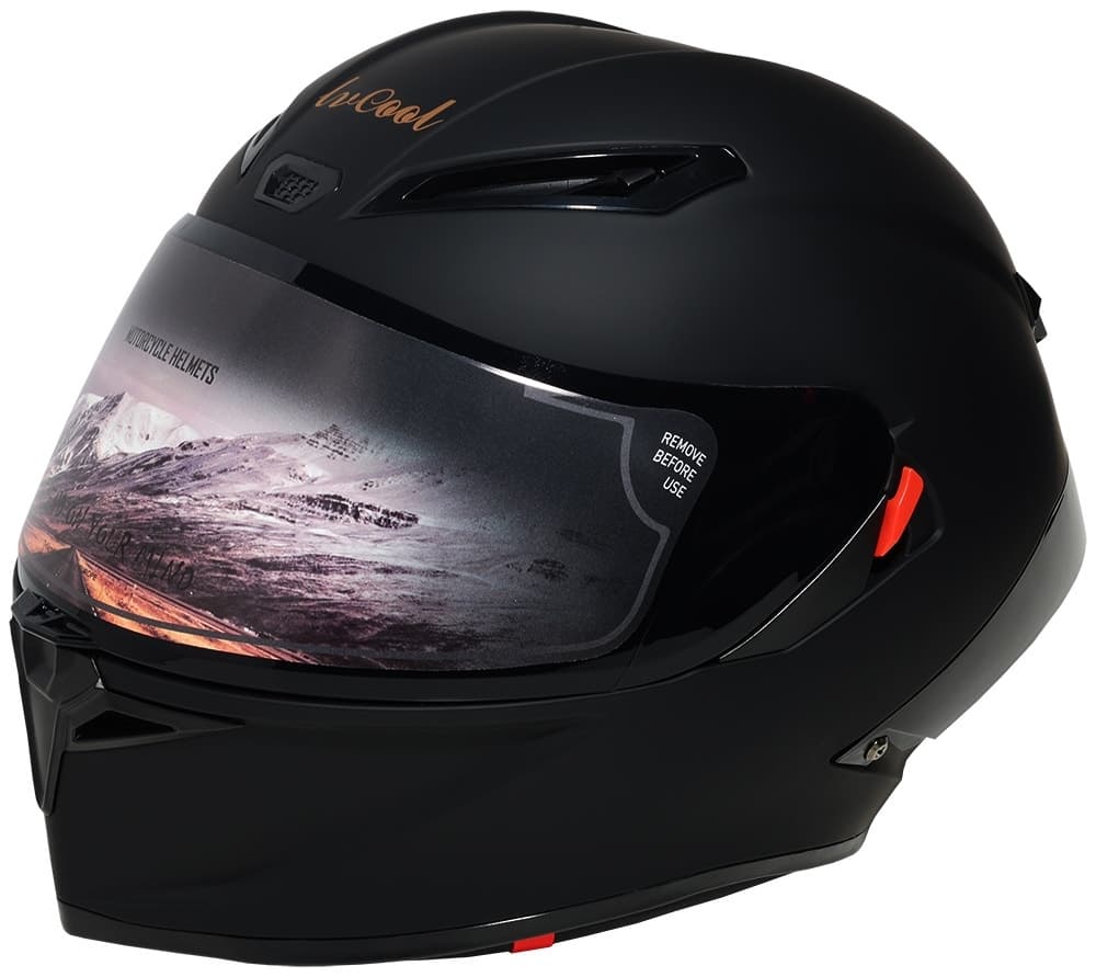 Capacete para Moto Lv Cool Helmets P7 Tamanho M (57-58) Preto Fosco