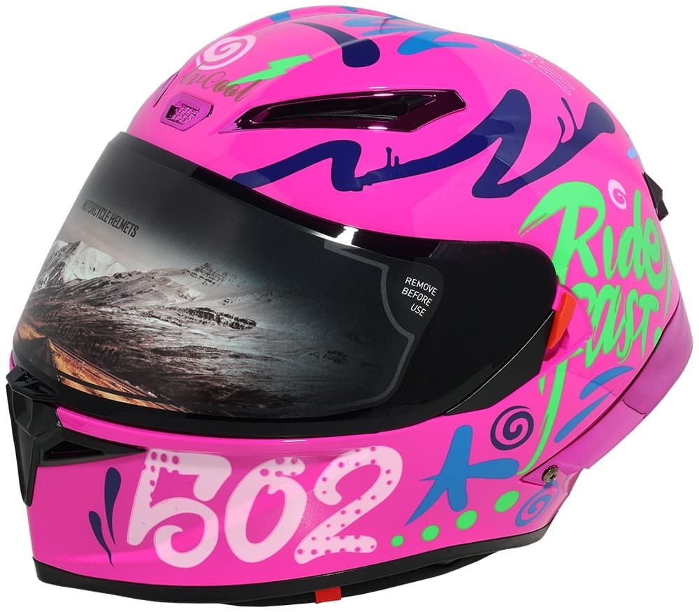 Capacete para Moto Lv Cool Helmets P7 Tamanho Xl (61-62) Graffiti