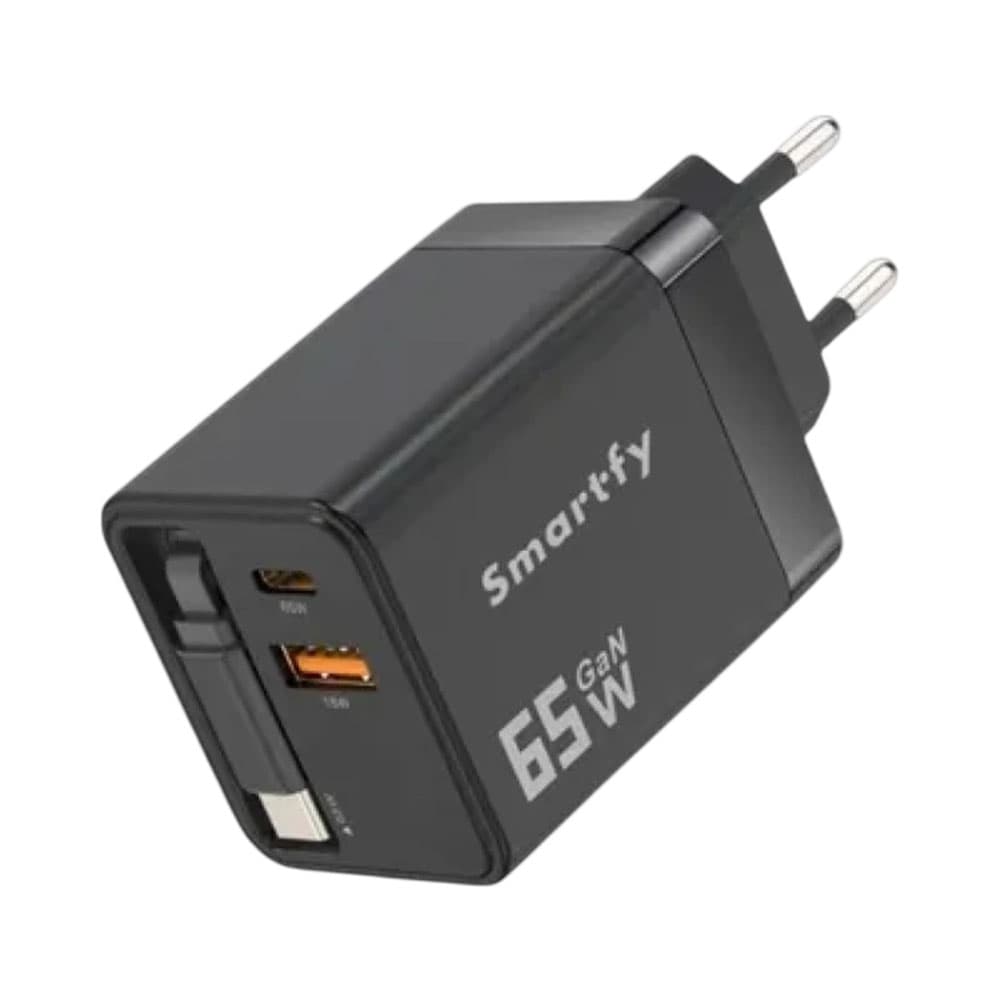 Carregador Smartfy Car01 65W USB-C Preto