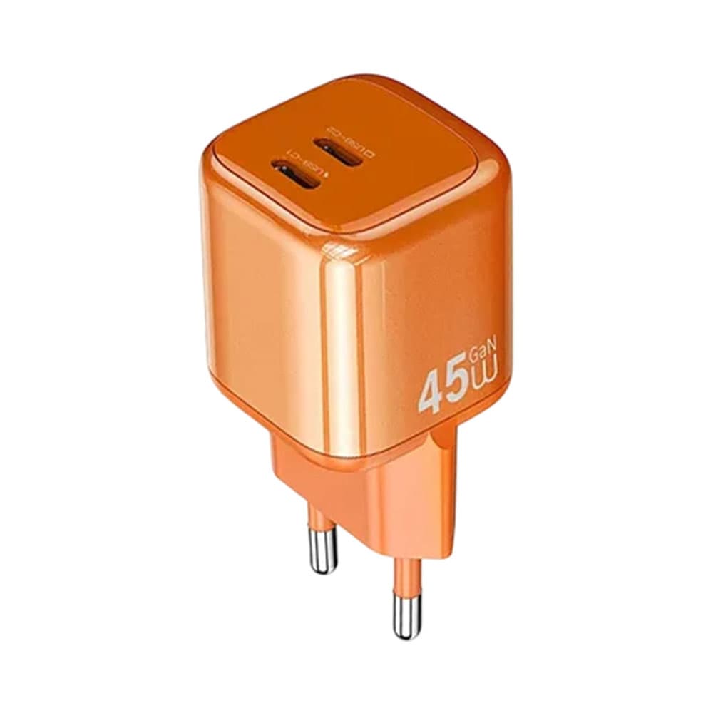 Carregador Turbo Wiwu G025 45W Laranja
