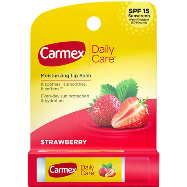 Bálsamo Labial Carmex Strawberry Spf15 4.25G