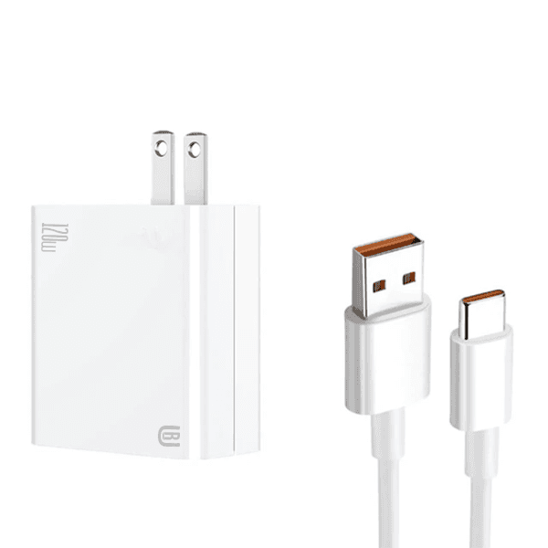 Carregador de Parede Ur Ua-10 USB-A + Cabo USB-A - USB-C / 120W - Branco