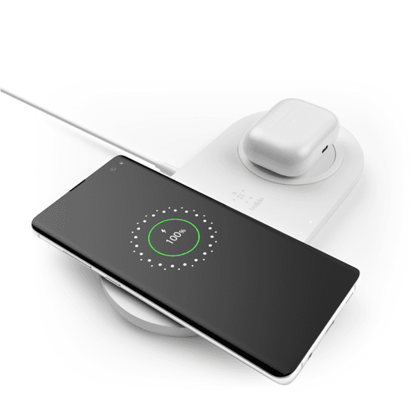 Carregador Sem Fio Belkin 2Em1 WIZ002VWH Branco