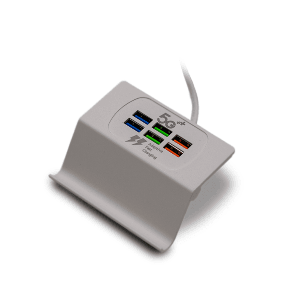 Carregador com Suporte de Tomada de Alta Velocidade 6 USB 3.1A Geral